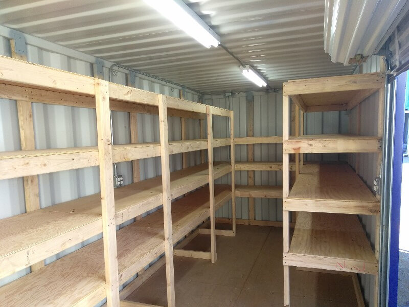 Shipping Container Tool Storage