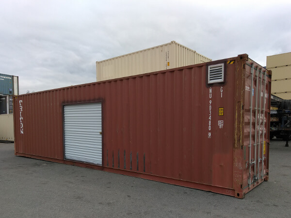 shipping container door modificaton