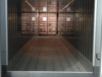 inside of shipping container freezer