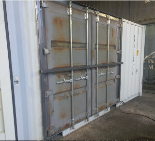 Shipping Container With Side Doors